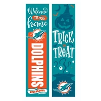 Miami Dolphins 47" Double Sided Halloween Leaner Fan Sign