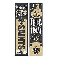 New Orleans Saints 47" Double Sided Halloween Leaner Fan Sign