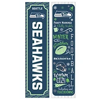 Seattle Seahawks 47" Double Sided Winter Leaner Fan Sign