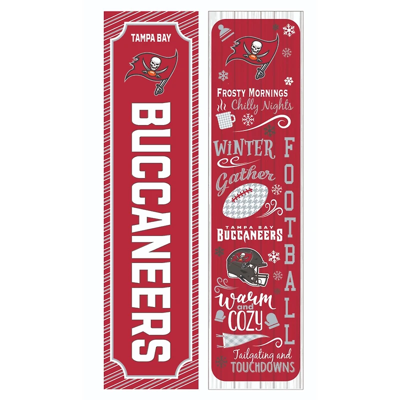 Tampa Bay Buccaneers 47" Double Sided Winter Leaner Fan Sign