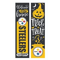 Pittsburgh Steelers 47" Double Sided Halloween Leaner Fan Sign