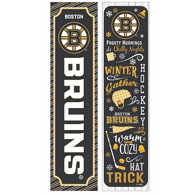 Boston Bruins 47" Double Sided Winter Leaner Fan Sign
