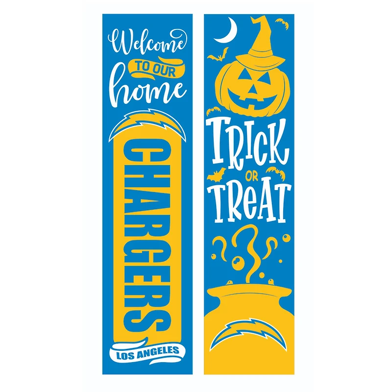 Los Angeles Chargers 47" Double Sided Halloween Leaner Fan Sign