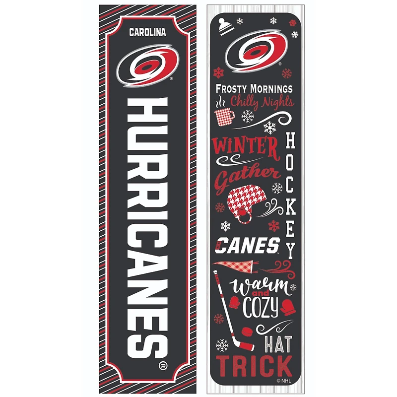 Carolina Hurricanes 47" Double Sided Winter Leaner Fan Sign