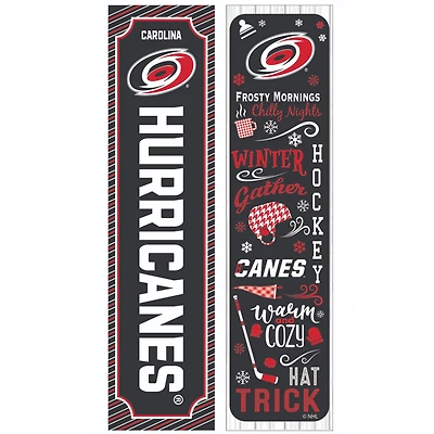 Carolina Hurricanes 47" Double Sided Winter Leaner Fan Sign