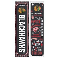 Chicago Blackhawks 47" Double Sided Winter Leaner Fan Sign