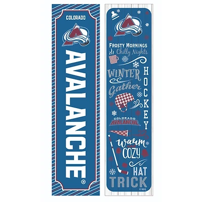 Colorado Avalanche 47" Double Sided Winter Leaner Fan Sign