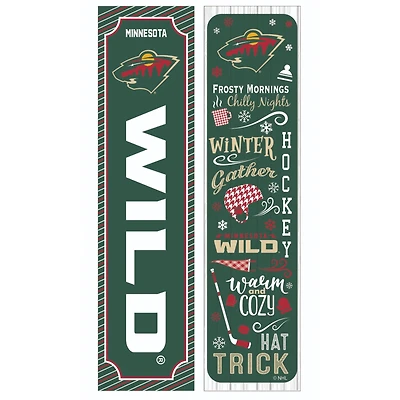 Minnesota Wild 47" Double Sided Winter Leaner Fan Sign