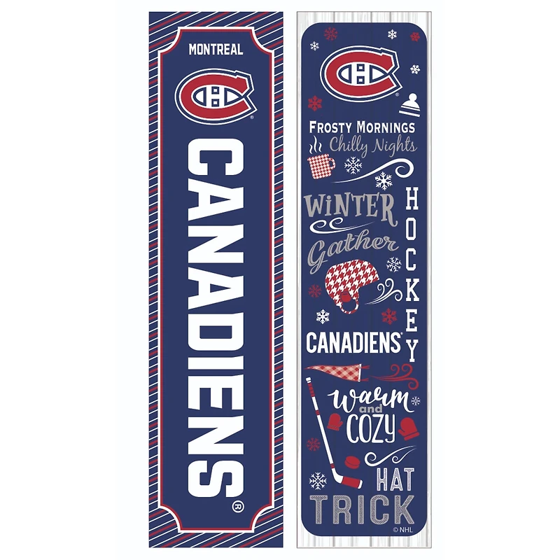 Montreal Canadiens 47" Double Sided Winter Leaner Fan Sign