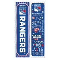 New York Rangers 47" Double Sided Winter Leaner Fan Sign