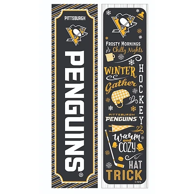 Pittsburgh Penguins 47" Double Sided Winter Leaner Fan Sign