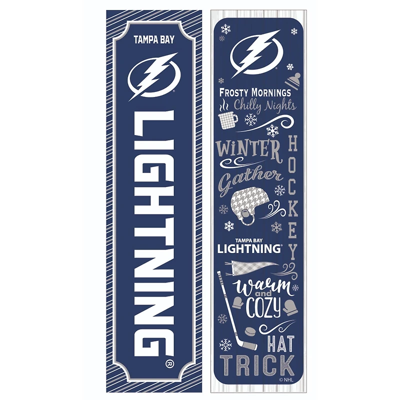Tampa Bay Lightning 47" Double Sided Winter Leaner Fan Sign