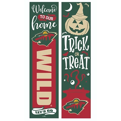 Minnesota Wild 47" Double Sided Halloween Leaner Fan Sign