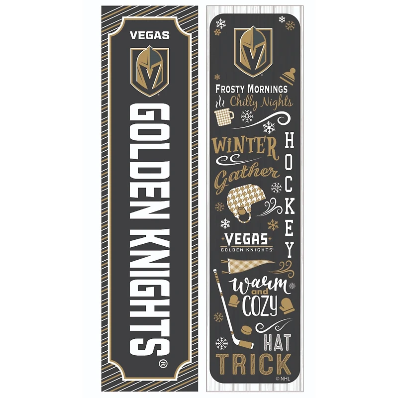 Vegas Golden Knights 47" Double Sided Winter Leaner Fan Sign