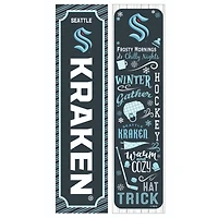 Seattle Kraken 47" Double Sided Winter Leaner Fan Sign