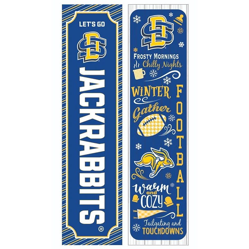 South Dakota State Jackrabbits 47" Double Sided Winter Leaner Fan Sign