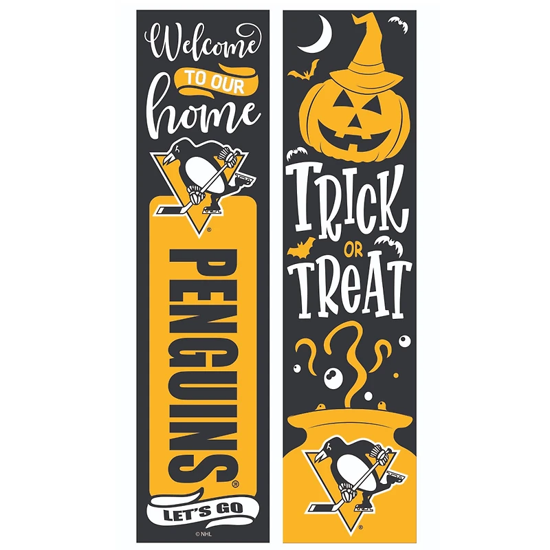 Pittsburgh Penguins 47" Double Sided Halloween Leaner Fan Sign