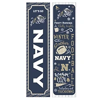 Navy Midshipmen 47" Double Sided Winter Leaner Fan Sign