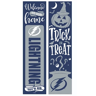 Tampa Bay Lightning 47" Double Sided Halloween Leaner Fan Sign