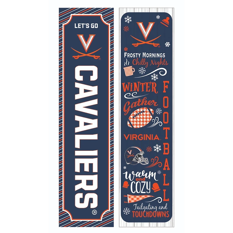 Virginia Cavaliers 47" Double Sided Winter Leaner Fan Sign