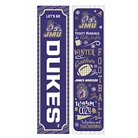 James Madison Dukes 47" Double Sided Winter Leaner Fan Sign