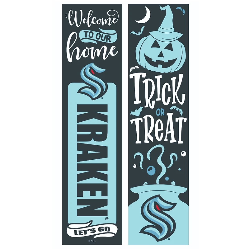 Seattle Kraken 47" Double Sided Halloween Leaner Fan Sign