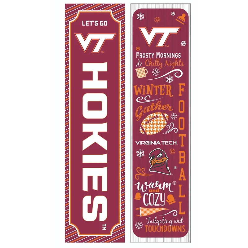 Virginia Tech Hokies 47" Double Sided Winter Leaner Fan Sign