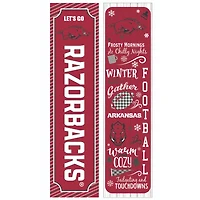 Arkansas Razorbacks 47" Double Sided Winter Leaner Fan Sign