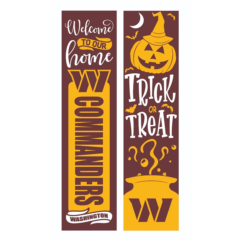 Washington Commanders 47" Double Sided Halloween Leaner Fan Sign