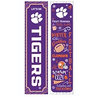 Clemson Tigers 47" Double Sided Winter Leaner Fan Sign