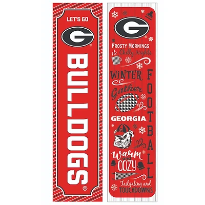 Georgia Bulldogs 47" Double Sided Winter Leaner Fan Sign