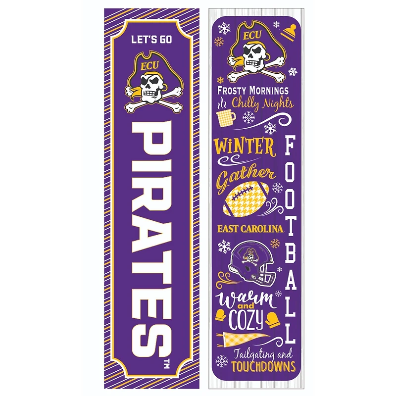ECU Pirates 47" Double Sided Winter Leaner Fan Sign