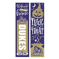 James Madison Dukes 47" Double Sided Halloween Leaner Fan Sign