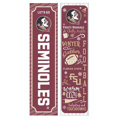 Florida State Seminoles 47" Double Sided Winter Leaner Fan Sign