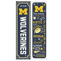 Michigan Wolverines 47" Double Sided Winter Leaner Fan Sign