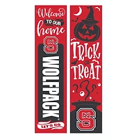 NC State Wolfpack 47" Double Sided Halloween Leaner Fan Sign