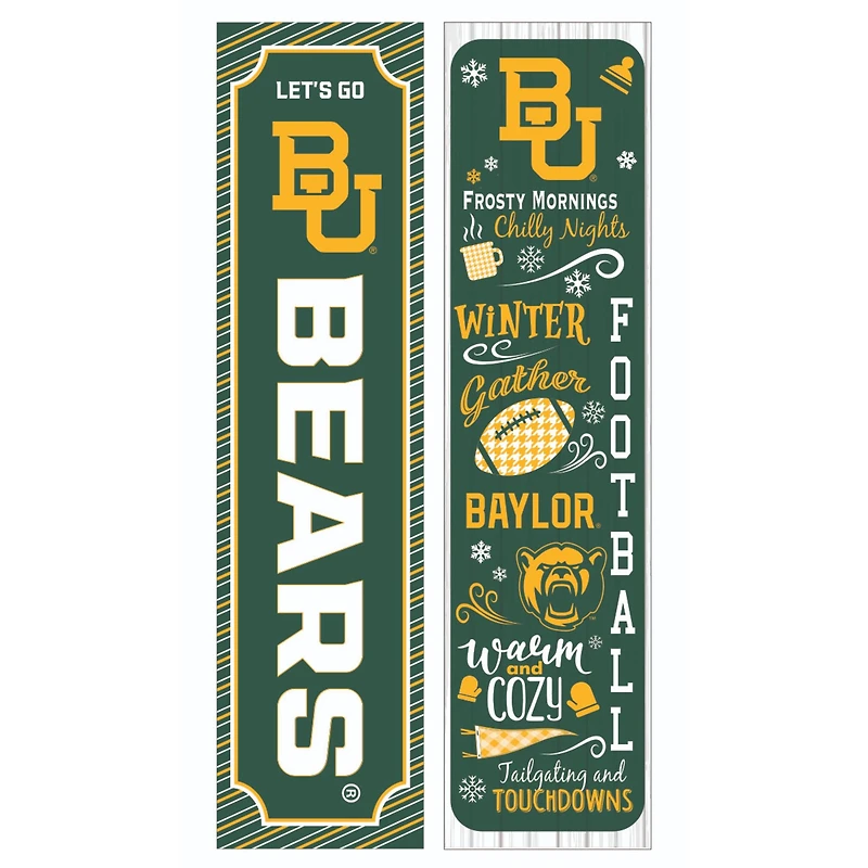 Baylor Bears 47" Double Sided Winter Leaner Fan Sign