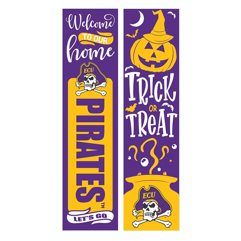 ECU Pirates 47" Double Sided Halloween Leaner Fan Sign
