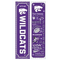 Kansas State Wildcats 47" Double Sided Winter Leaner Fan Sign