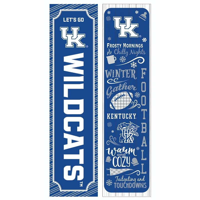 Kentucky Wildcats 47" Double Sided Winter Leaner Fan Sign