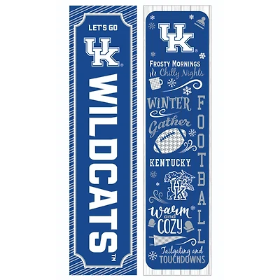 Kentucky Wildcats 47" Double Sided Winter Leaner Fan Sign