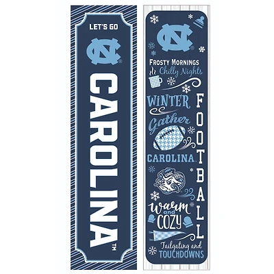 North Carolina Tar Heels 47" Double Sided Winter Leaner Fan Sign