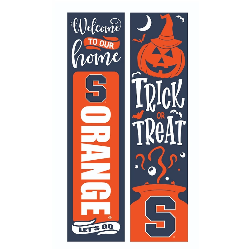 Syracuse Orange 47" Double Sided Halloween Leaner Fan Sign