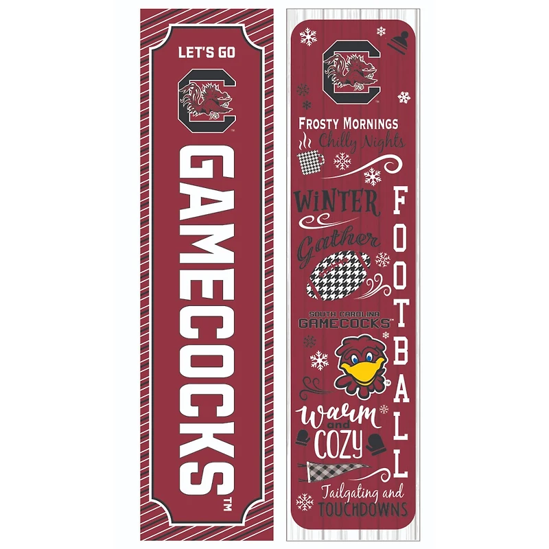 South Carolina Gamecocks 47" Double Sided Winter Leaner Fan Sign