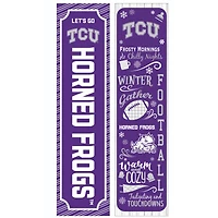 TCU Horned Frogs 47" Double Sided Winter Leaner Fan Sign