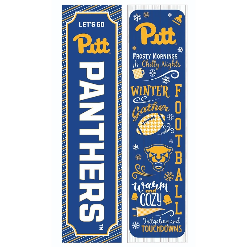 Pitt Panthers 47" Double Sided Winter Leaner Fan Sign