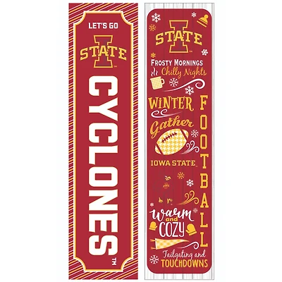 Iowa State Cyclones 47" Double Sided Winter Leaner Fan Sign