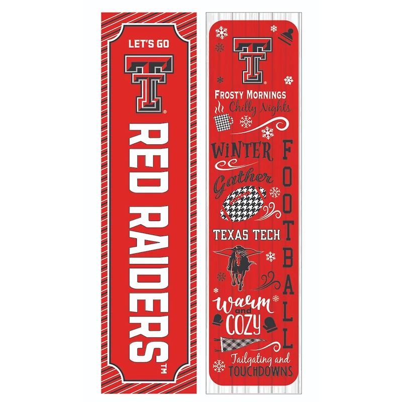 Texas Tech Red Raiders 47" Double Sided Winter Leaner Fan Sign