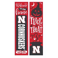 Nebraska Huskers 47" Double Sided Halloween Leaner Fan Sign