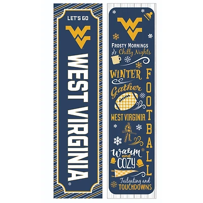 West Virginia Mountaineers 47" Double Sided Winter Leaner Fan Sign
